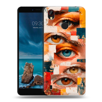 Силиконовый чехол на ZTE Blade A7 Vita с принтом Модный принт