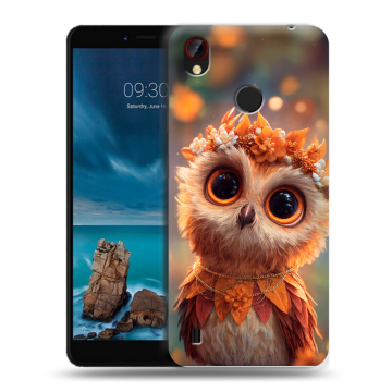 Силиконовый чехол на ZTE Blade A7 Vita с принтом Милая сова
