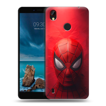 Силиконовый чехол на ZTE Blade A7 Vita с принтом Spiderman Человек паук