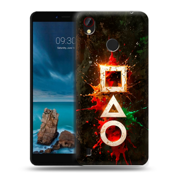 Силиконовый чехол на ZTE Blade A7 Vita с принтом Squid Game Игра кальмара