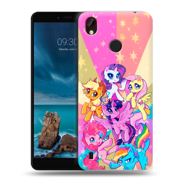 Силиконовый чехол на ZTE Blade A7 Vita с принтом My little pony Дружба чудо