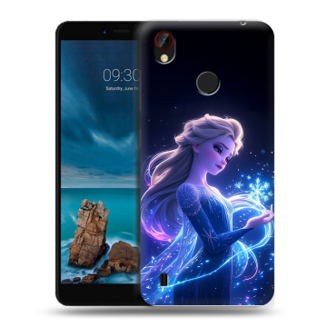 Силиконовый чехол на ZTE Blade A7 Vita с принтом Холодное сердце Frozen