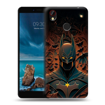 Силиконовый чехол на ZTE Blade A7 Vita с принтом Batman Бэтмен