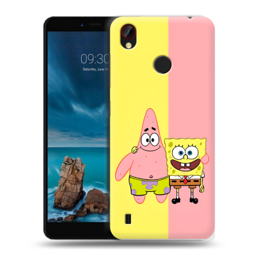 Силиконовый чехол на ZTE Blade A7 Vita с принтом Спанч боб Спанчбоб