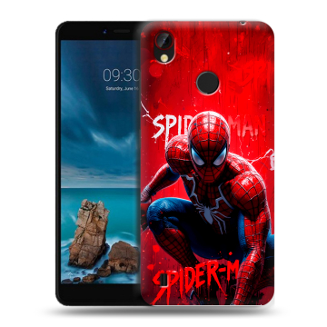 Силиконовый чехол на ZTE Blade A7 Vita с принтом Spiderman Человек паук Силиконовый чехол на ZTE Blade A7 Vita с принтом Spiderman Человек паук