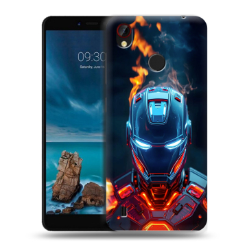 Силиконовый чехол на ZTE Blade A7 Vita с принтом IronMan Железный человек