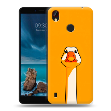 Силиконовый чехол на ZTE Blade A7 Vita с принтом Смешная утка
