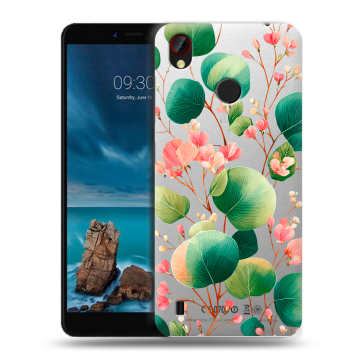 Силиконовый чехол на ZTE Blade A7 Vita с принтом женский