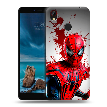 Силиконовый чехол на ZTE Blade A7 Vita с принтом Spiderman Человек паук