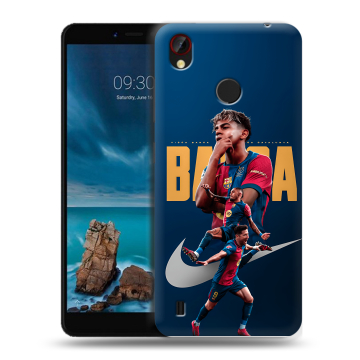 Силиконовый чехол на ZTE Blade A7 Vita с принтом Барселона Barca Yamal 