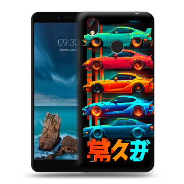 Силиконовый чехол на ZTE Blade A7 Vita с принтом машины тачки
