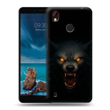 Силиконовый чехол на ZTE Blade A7 Vita с принтом Волк