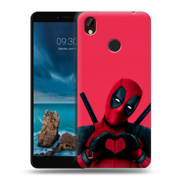 Силиконовый чехол на ZTE Blade A7 Vita с принтом Дедпул Deadpool