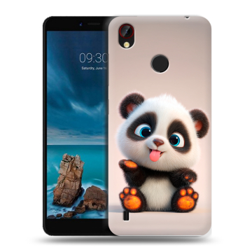 Силиконовый чехол на ZTE Blade A7 Vita с принтом милая панда