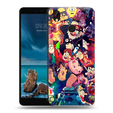 Силиконовый чехол на ZTE Blade A7 Vita с принтом Gravity Falls Гравити Фолз