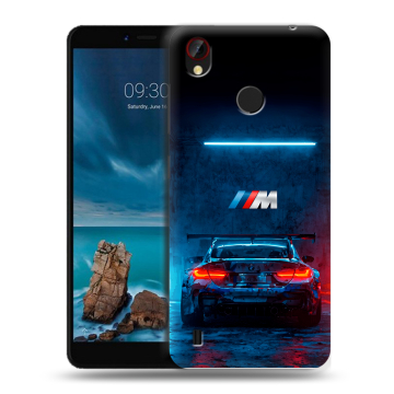 Силиконовый чехол на ZTE Blade A7 Vita с принтом BMW БМВ