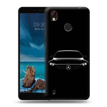 Силиконовый чехол на ZTE Blade A7 Vita с принтом Mercedes Мерседес