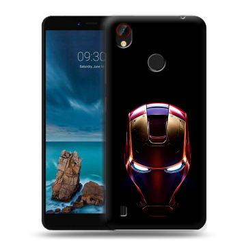 Силиконовый чехол на ZTE Blade A7 Vita с принтом IronMan Железный человек