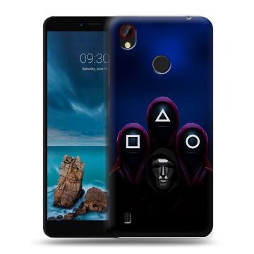 Силиконовый чехол на ZTE Blade A7 Vita с принтом Игра Кальмара