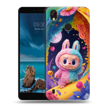 Силиконовый чехол на ZTE Blade A7 Vita с принтом Labubu Лабубу