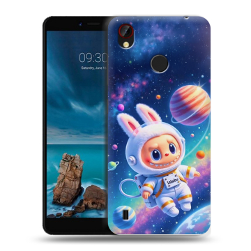 Силиконовый чехол на ZTE Blade A7 Vita с принтом Labubu Лабубу