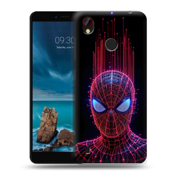 Силиконовый чехол на ZTE Blade A7 Vita с принтом Spiderman Человек паук
