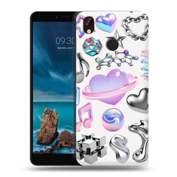 Силиконовый чехол на ZTE Blade A7 Vita с принтом Y2K