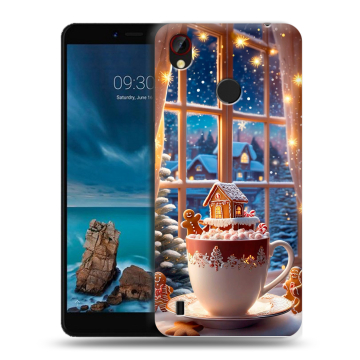 Силиконовый чехол на ZTE Blade A7 Vita с принтом Новый год