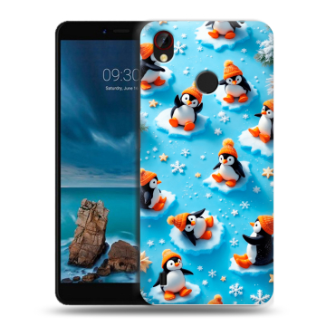 Силиконовый чехол на ZTE Blade A7 Vita с принтом Новый год