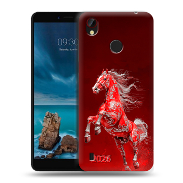 Силиконовый чехол на ZTE Blade A7 Vita с принтом Новый год
