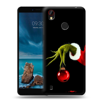 Силиконовый чехол на ZTE Blade A7 Vita с принтом Новый год Гринч