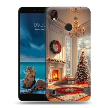 Силиконовый чехол на ZTE Blade A7 Vita с принтом Новый год