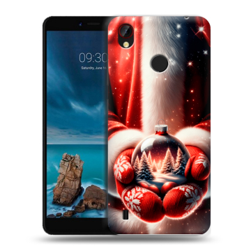 Силиконовый чехол на ZTE Blade A7 Vita с принтом Новый год