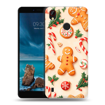 Силиконовый чехол на ZTE Blade A7 Vita с принтом Новый год