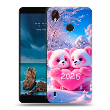 Силиконовый чехол на ZTE Blade A7 Vita с принтом Новый год