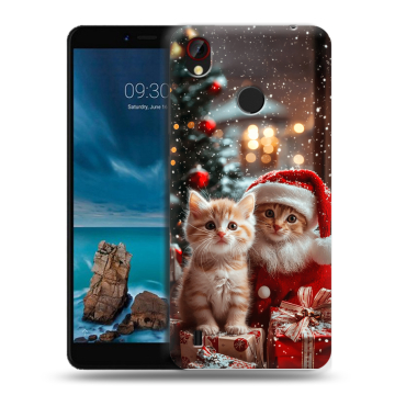 Силиконовый чехол на ZTE Blade A7 Vita с принтом Новый год
