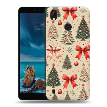 Силиконовый чехол на ZTE Blade A7 Vita с принтом Новый год