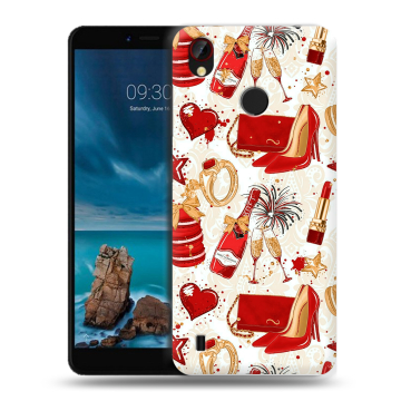 Силиконовый чехол на ZTE Blade A7 Vita с принтом Новый год