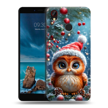 Силиконовый чехол на ZTE Blade A7 Vita с принтом Новый год
