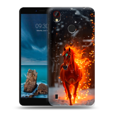 Силиконовый чехол на ZTE Blade A7 Vita с принтом Новый год