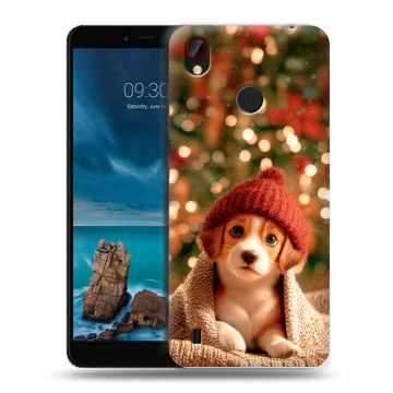 Силиконовый чехол на ZTE Blade A7 Vita с принтом Новый год