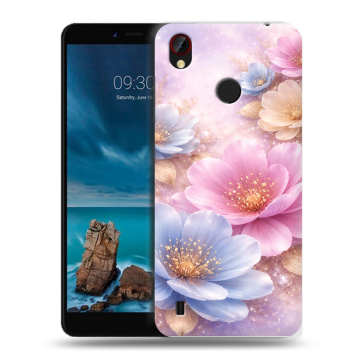 Силиконовый чехол на ZTE Blade A7 Vita с принтом женский