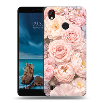 Силиконовый чехол на ZTE Blade A7 Vita с принтом женский