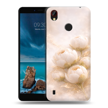 Силиконовый чехол на ZTE Blade A7 Vita с принтом женский