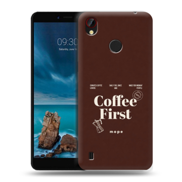Силиконовый чехол на ZTE Blade A7 Vita с принтом женский