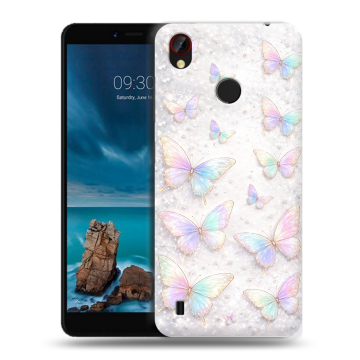 Силиконовый чехол на ZTE Blade A7 Vita с принтом женский