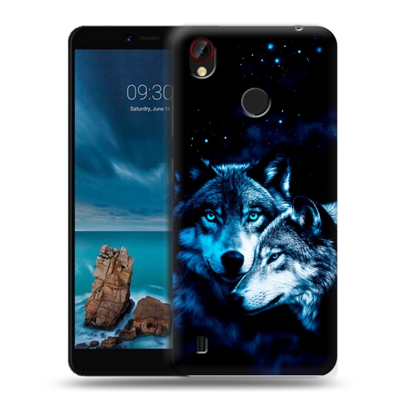 Силиконовый чехол на ZTE Blade A7 Vita с принтом Волки Силиконовый чехол на ZTE Blade A7 Vita с принтом Волки