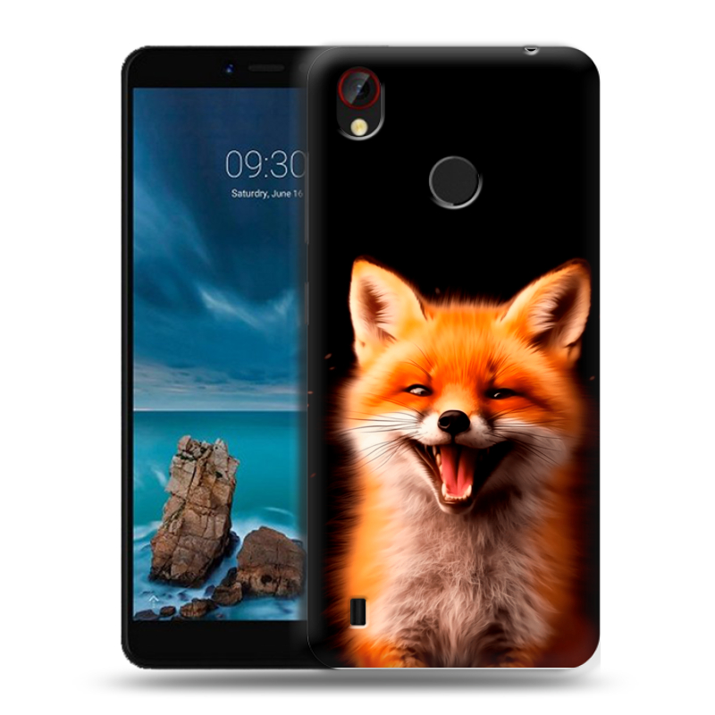 Силиконовый чехол на ZTE Blade A7 Vita с принтом Лиса Силиконовый чехол на ZTE Blade A7 Vita с принтом Лиса