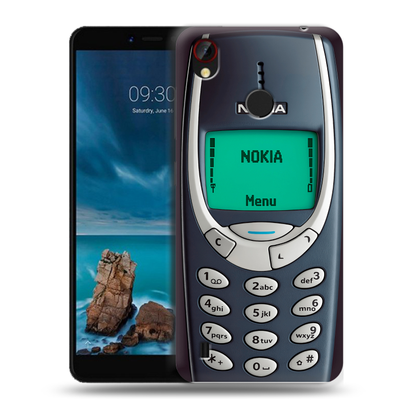 Силиконовый чехол на ZTE Blade A7 Vita с принтом Старый телефон Силиконовый чехол на ZTE Blade A7 Vita с принтом Старый телефон