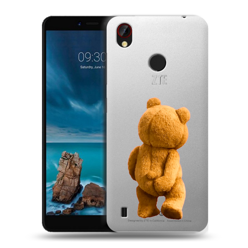 Силиконовый чехол на ZTE Blade A7 Vita с принтом Медведь Силиконовый чехол на ZTE Blade A7 Vita с принтом Медведь